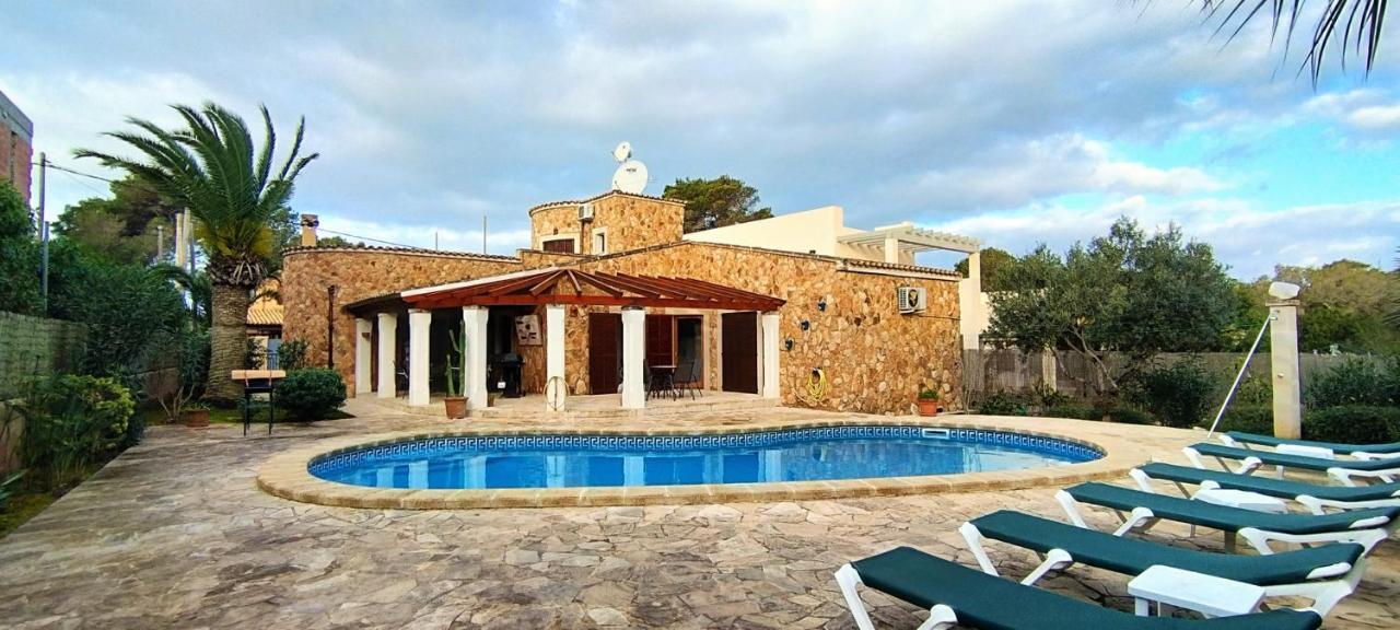 Villa Sanchez In Strandnahe Mit Pool, Jacuzzi, Klima, Wifi, Gas Bbq 산타니 외부 사진